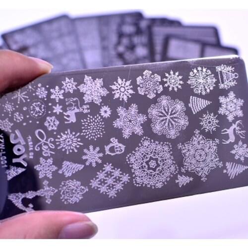 1PC Butterfly Steel Nail Stamping Plate Flower Leaf Jewelry Image Geometric Polish Stencil Nail Art Template