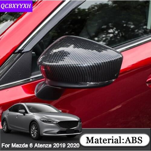 For Mazda 6 Atenza 2019 2020 Car Styling ABS Car External Rearview Mirror Cover Sequins Auto Stickers Car Decoration Accessories