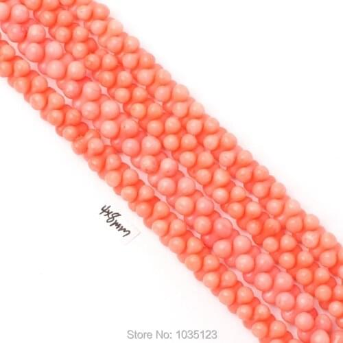 High Quality 4x8mm Pretty Natural Pink Color Coral Gems Loose Beads Strand 15" DIY Creative Jewellery Making w2909