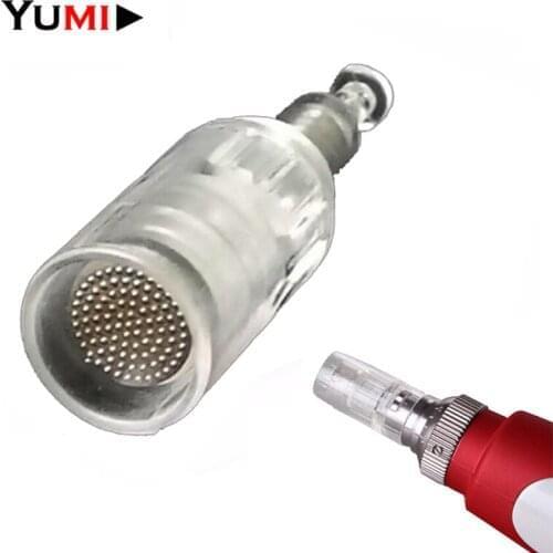 100pcs Bayonet 3D Micro Needles Cartridges Nano Round Pin For Auto Microneedle Derma Pen MYM Machine Tips MTS Permanent Makeup