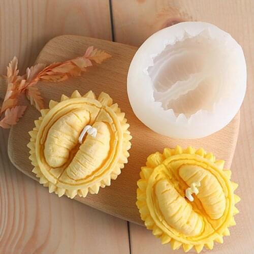 2 inch durian silicone mold DIY fondant candle plaster UV resin mold, Sugarcraft kitchen tools household items