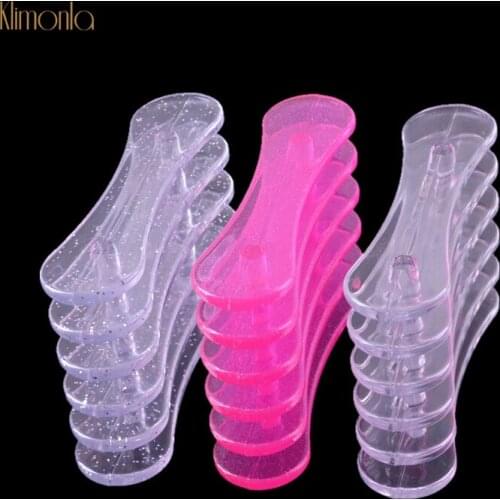 3pcs Plastic Nail Art Pen Holder 5 Grits Nail Pen Rest Display Stand Showing Shelf UV Gel Manicure Accessories Tools