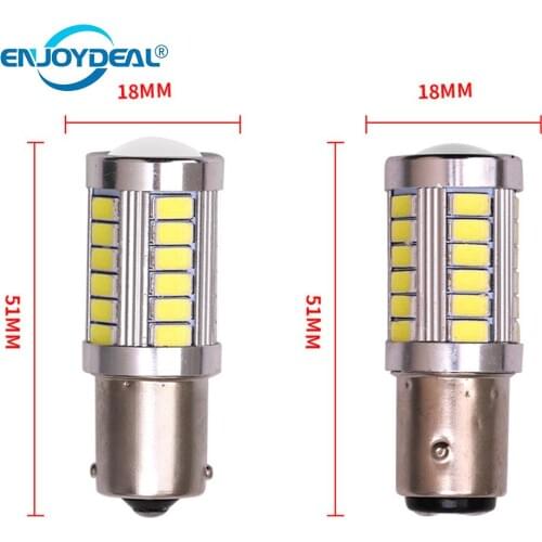 4pc 5630/5730 33SMD LED Car Tail Bulb Brake Lights Rear Fog Lamp Car DRL Daytime Running Light Signal Brake Bulb 1156 /1157 12V