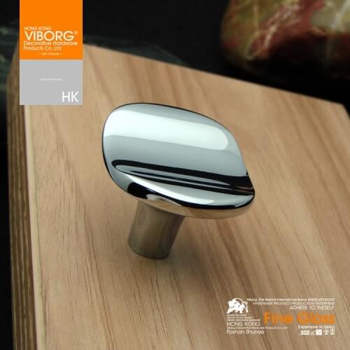 4 Pieces)VIBORG Zinc Alloy Modern Kitchen Cabinet Cupboard Door Pulls Knob Handles Vanity Dresser Drawer Knobs Handle chrome