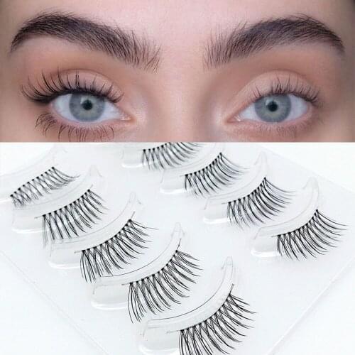 5 Pairs Natural False Eyelashes Fake Lashes Long Makeup 3d Soft Volume Lashes Extension Eyelash Makeup Beauty Tools