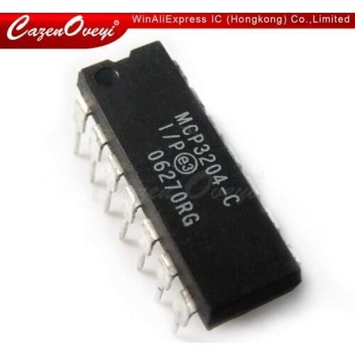 5pcs/lot MCP3204-CI/P MCP3204 3204 DIP-14 Best quality In Stock