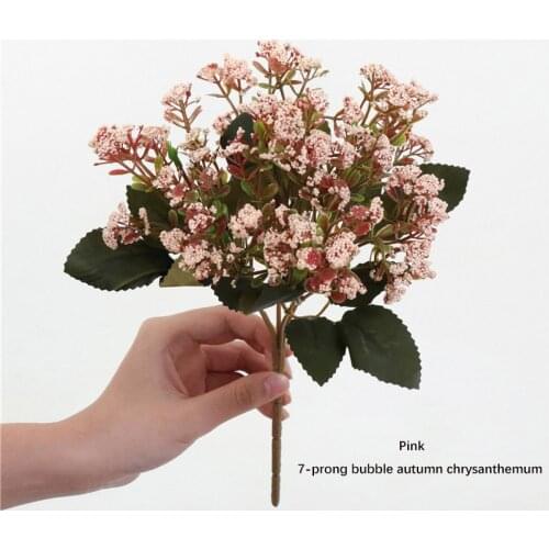 8 Styles Artificial Decorations Fake flowers Gypsophila Eucalyptus With Green Leaves Rose Flores For Home Wedding Decoration