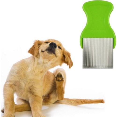 Anoplura Flea Lice Dog Comb Stainless Steel Grooming Brushes Anoplura Flea Comb Cheopis Cootie Cat Pets Fast Shipping New