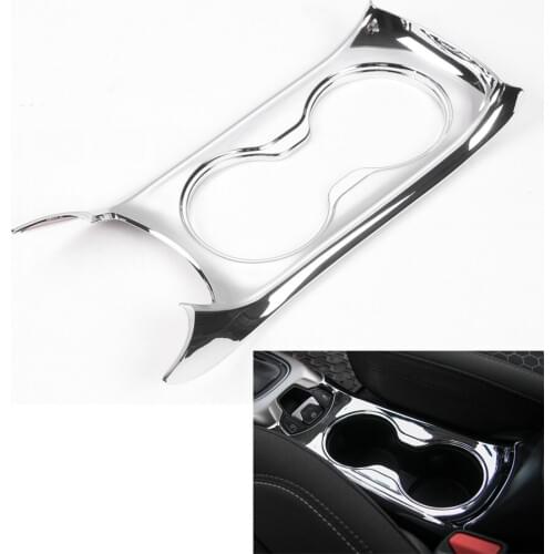 YAQUICKA Auto Car Interior Central Water Cup Holder Panel Frame Trim Cover Styling For Jeep Compass 2017+ Interior Accessories