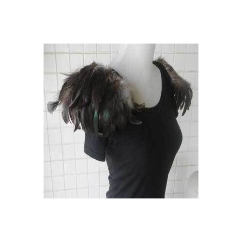 Free shipping, handmade feather shoulder epaulette #FSP14007