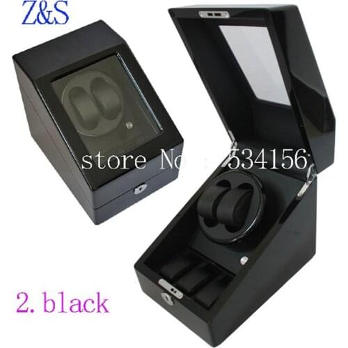 Free shipping 2018 new luxury rotary automatic rotating wooden watch winder display box high gloss piano paint watch winder box