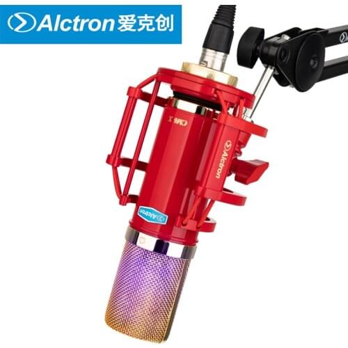 Alctron CM6 X large diaphragm condenser studio mic used in studio, broadcasting, online singing
