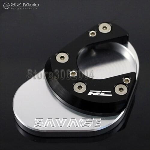 For KTM RC 390 200 125 RC390 RC200 RC125 2014-2017 Motorcycle CNC Side Kickstand Stand Extension Support Plate With Logo