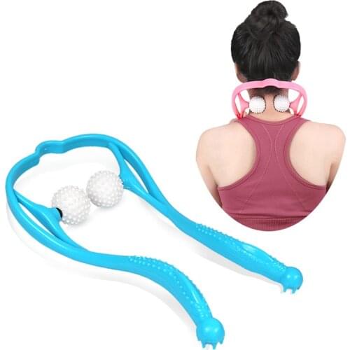 Dual Trigger Point Self-Massage U-Shape Hand Roller Therapy Manual Neck Shoulder Pressure Relieve Hand Roller Massage