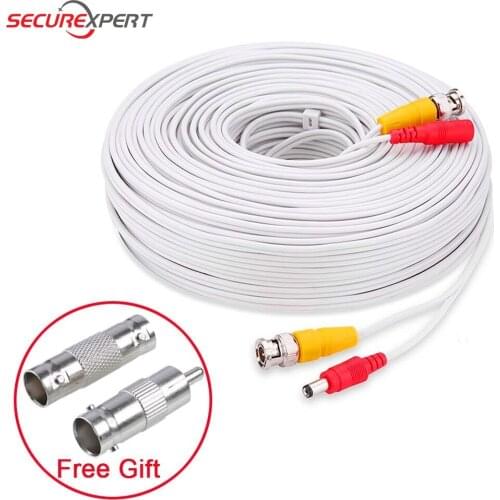 BNC cable 5M-50M analog ahd cctv surveillance accessory bnc video power surveillance for ahd camera and dvr kit