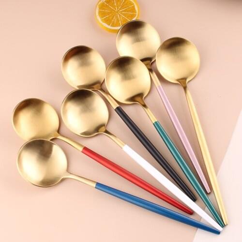 1pcs Coffee Spoon 304 Stainless Steel Spoon Honey Tea Coffee Long Handle Mixing Spoons Teaspoon Gadget Kitchen Tools Accessories