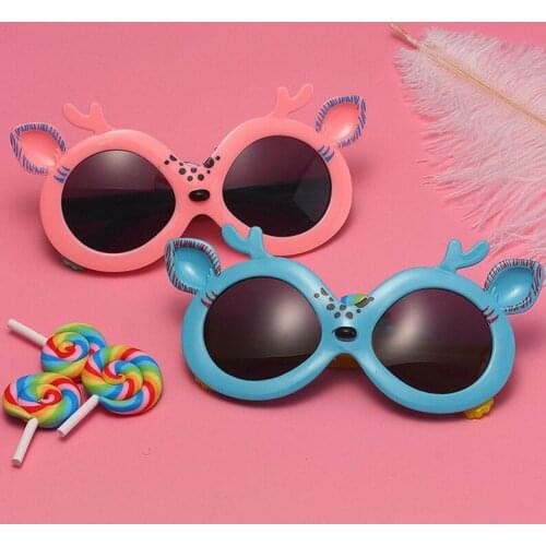 Baby Girls Sunglasses Hair Band Set Anti-UV Cartoon Glasses Knot Bow Headband Photo Props Gifts