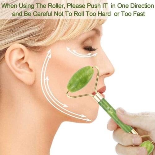 Natural Massager For Face Gouache Scraper For Face Massager Jade Roller Guasha Scraper For Face Microniddle Roller Face Gua Sha