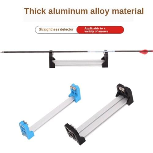 Hunting Accessories Aluminum Material Glassfiber / Carbon Arrow Straightness Degree Detector For Bow and Arrow
