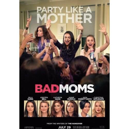 Bad Moms Movie Art print Silk poster Home Wall Decor