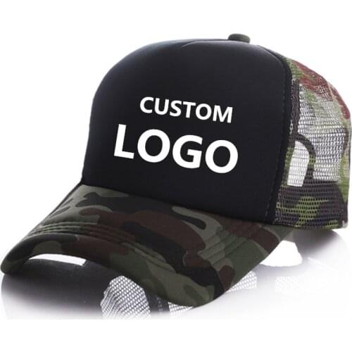 Custom Trucker Mesh Back Hat Woman Summer DIY Your Own Text Curved Mesh Cap Custom Logo Baseball Cap Man Trucker Hat