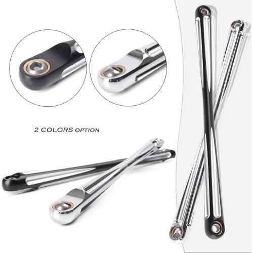 1 Pair CNC Aluminum Alloy Gear Shift Linkage Shifter Link Motorcycle Accessories for Harley Touring Softail Trike Black/Chrome