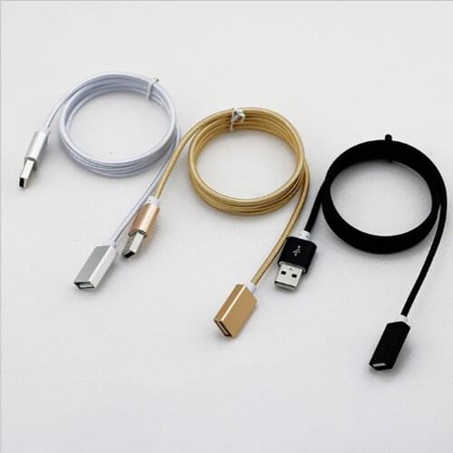 USB 2.0 to Extender Data Cord Mini USB Extension Cable 1M for PS4/Xbox One/SSD for U disk mouse keyboard Extension Cable