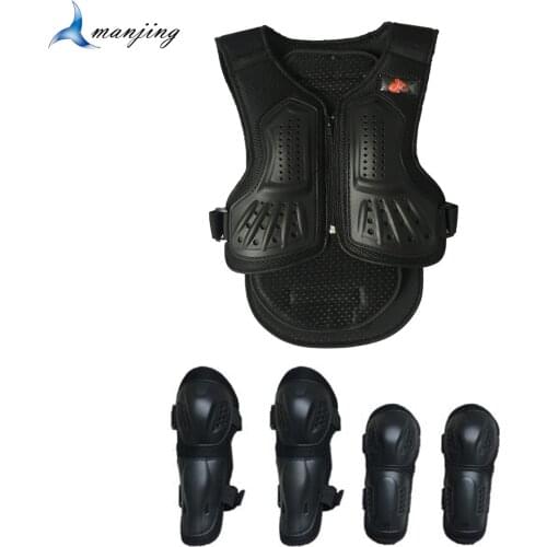 Height 0.85-1.7M Children Full Body protect armor Motocross Riding skating ATV Pirt bike Dirt bike Chest Spine Knee Elbow Armor