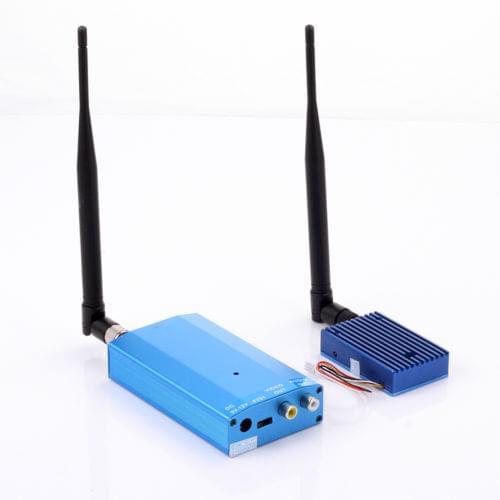 1.3G 3000mw Wireless AV Sender Transmitter Receiver 1.3Ghz 4CH 3W Combo Audio Video Transceiver Telemetry Set