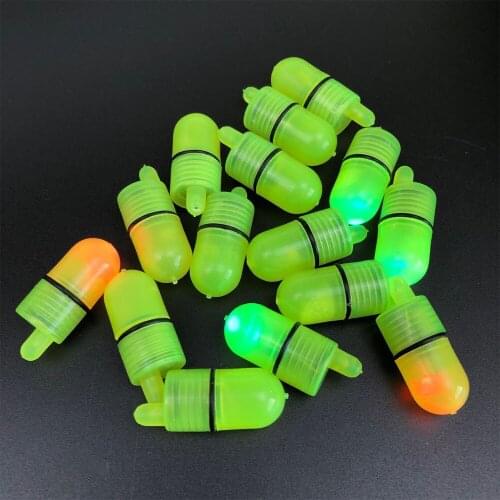 10PCS Outdoor Night Fishing Accessories Luminous Alarm Electronic LED Light Fishing Bite Alarms Fishing Line Alert Indicator