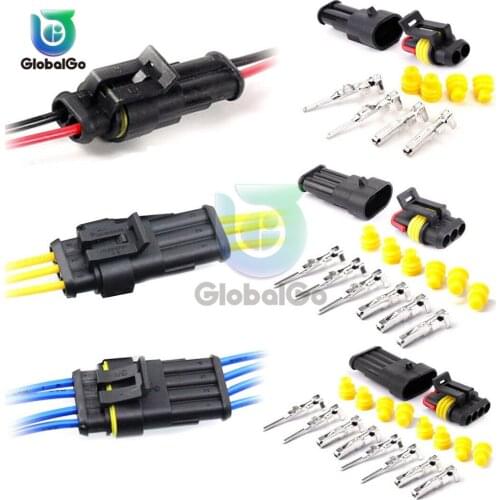 2 Pin 1/2/3/4/5/6 pins Way Super Seal Waterproof Electrical Wire Connector Plug for Car Waterproof Plug Connector
