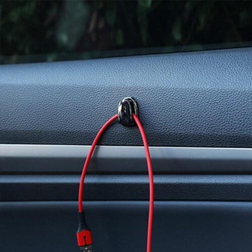 2pcs Car Multi-Purpose Self Adhesive Hook Clip Metal Hanger Organizer Key Holder Car Interior Rear Seat Backrest Creative