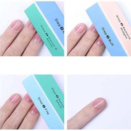 2 PCS/lot Nail Art Sanding File Polish Buffer Block Shiner File 4 sides Nail Art Polisher Manicure Nail File For Nail art tools