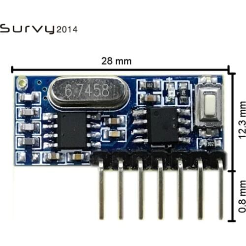 433mhz RF Receiver Learning Code Decoder Module 433 mhz Wireless 4 Channel output For Remote Controls 1527 2262 diy electronics