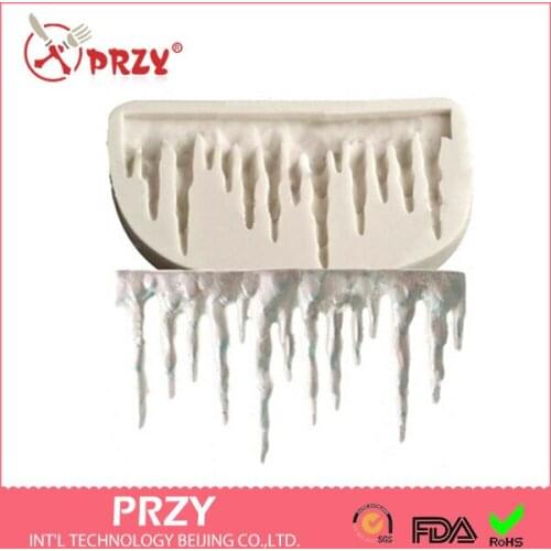 Free shipping 2016 NEW fondant silicone mold Icicles silicone mold