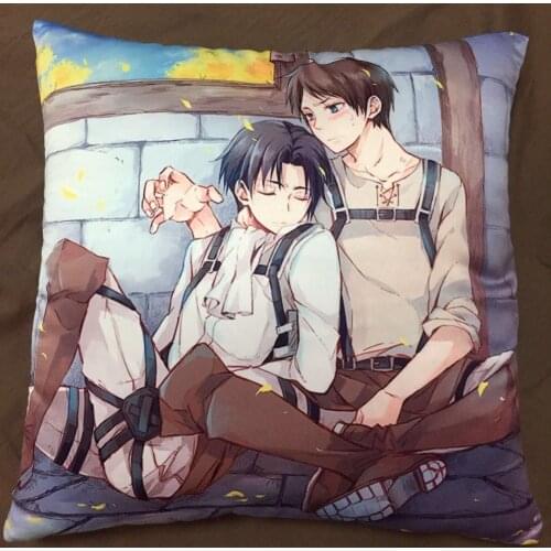 Attack on Titan Aren Levi Anime Two Side Pillowcases Hugging Pillow Cushion Case Cover Otaku Cosplay Gift New 095
