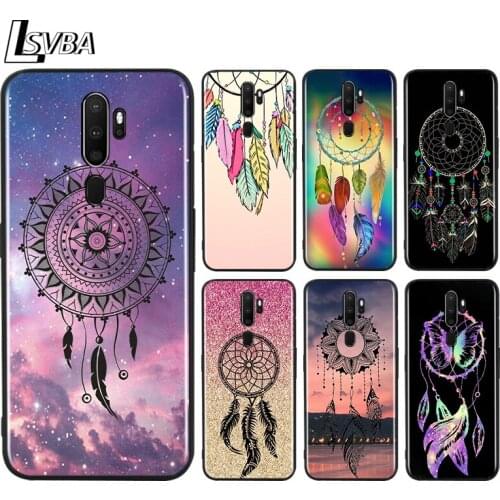 Black TPU Soft Cover Dream The Catcher for OPPO A9 2020 Reno 10X ZOOM ACE 4 3 2 Z F Pro 4G 5G Phone Case