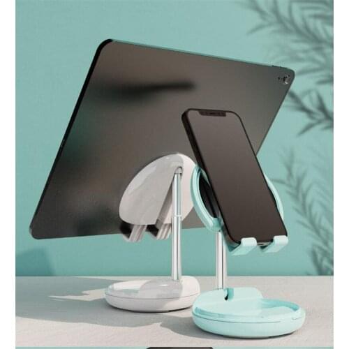 Mobile phone/tablet bracket creative telescopic folding lazy net red bracket makeup mirror mobile phone tablet universal bracket