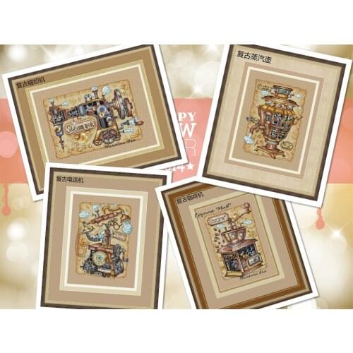 Linen machine Cross Stitch Kit Packages Counted Cross-Stitching Kits New Pattern NOT PRINTED Cross stich Painting Set