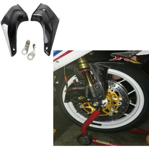 Moto Air Duct Cooling Front Brake Calipers Pads Tube for Aprilia RSV4 Factory APRC MY11 2011 to 2015 Carbon Fiber Motorcycle