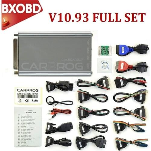 OBD2 CARPROG 8.21 Full Adapters ONLINE V10.93 ECU Programmer CarProg V10.93/V8.21 Repair Car Prog Programmer Full Car Prog
