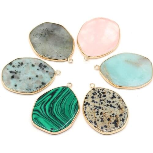 Fine Natural Stone Pendants Irregular Water Drop White Turquoises Crystal for Jewelry Making Diy Necklace Earrings Women Gifts