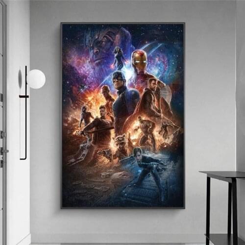 Marvel Poster Avengers Superheroes HD Print Poster Canvas Picture Wall Art Painting Modern KidS Bedroom Living Room Decor Gift