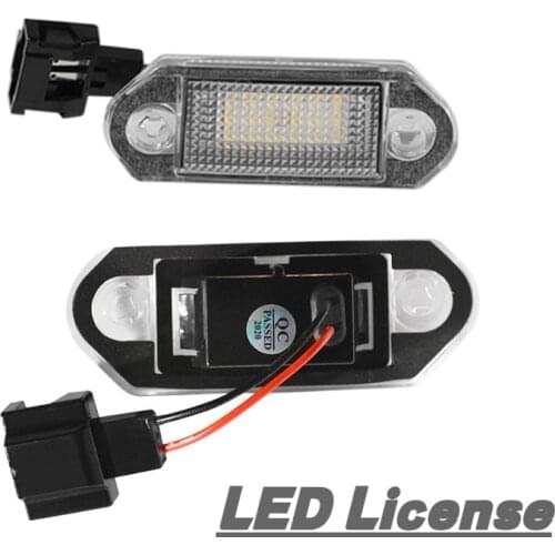 1 Pair LED Car License Number Plate Light Lamp Bulbs For VW Golf MK3 for Skoda Octavia I Auto Illumination Licence Plate Parts