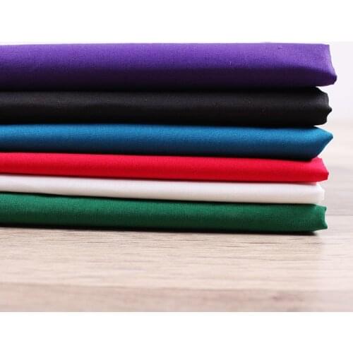 Telas Por Metro Handmade Diy Fabric Clothing Solid Color Cotton Elastic Poplin Six Colors Into Sewing