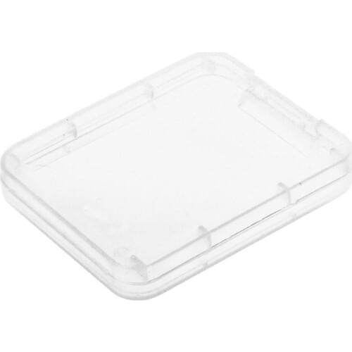 XRHYY 10 Pcs Plastic Transparent Convenient Memory Cards Organizer Box Case SD SDHC XD MMC CF Storage Case Small Box