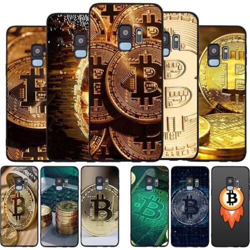 BITCOIN coins Funny Soft phone Case For Samsung S20 S10 S9 S8 S7 edge Plus Lite For Note 8 9 10 A6 A7 A8 A9 Cover