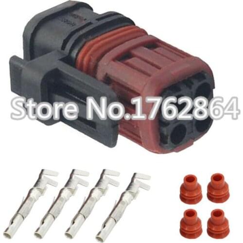 4 pin waterproof automotive connectors automotive connectors with terminal block connector DJ3042-1.5-21 4P