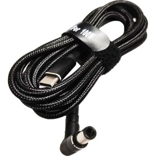 NCHTEK 100W USB Type C Male to 90 Degree Angled DC 6.0*3.7mm Male PD Charging Power Adapter Cord For Asus/Free Shipping/1PC