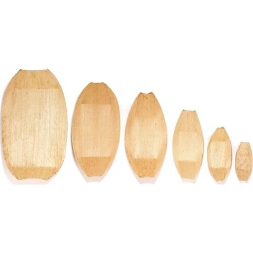 Promotion - Party Event Wedding Supplies Disposable Eco-Friendly Tableware 180mm Bamboo Leaf Boat, 25/Pack